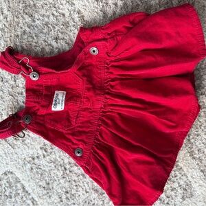 OshKosh B'gosh Red Kids Overall Dress